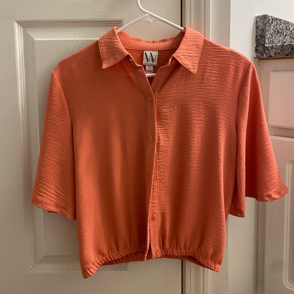 Worthington Short Sleeve Blouse